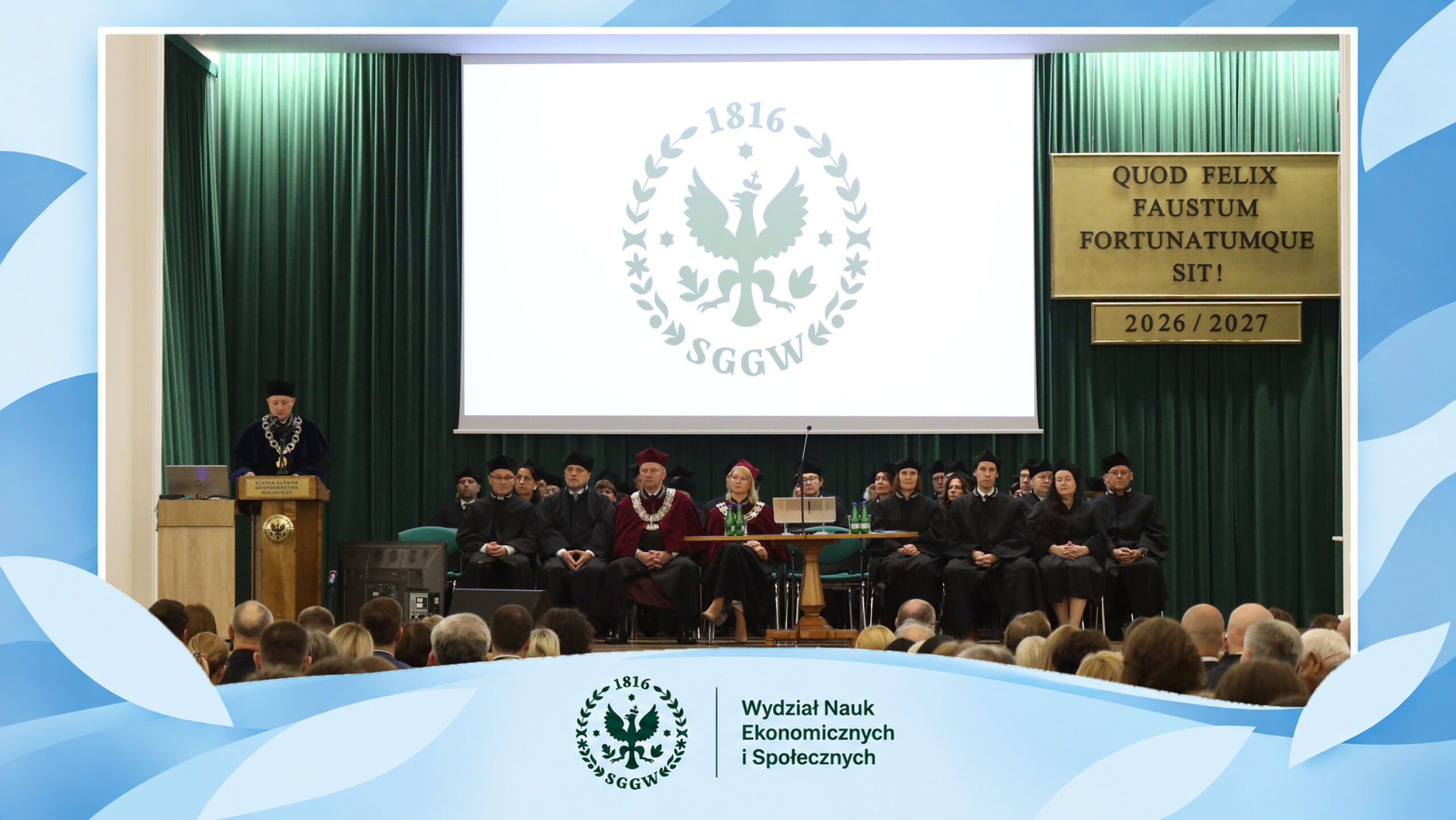 Uroczysta inauguracja roku akademickiego Wydziału Nauk Ekonomicznych i Społecznych SGGW